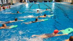 Druháčci na 7.lekci plaveckého výcviku