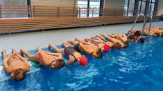 Druháčci na 7.lekci plaveckého výcviku